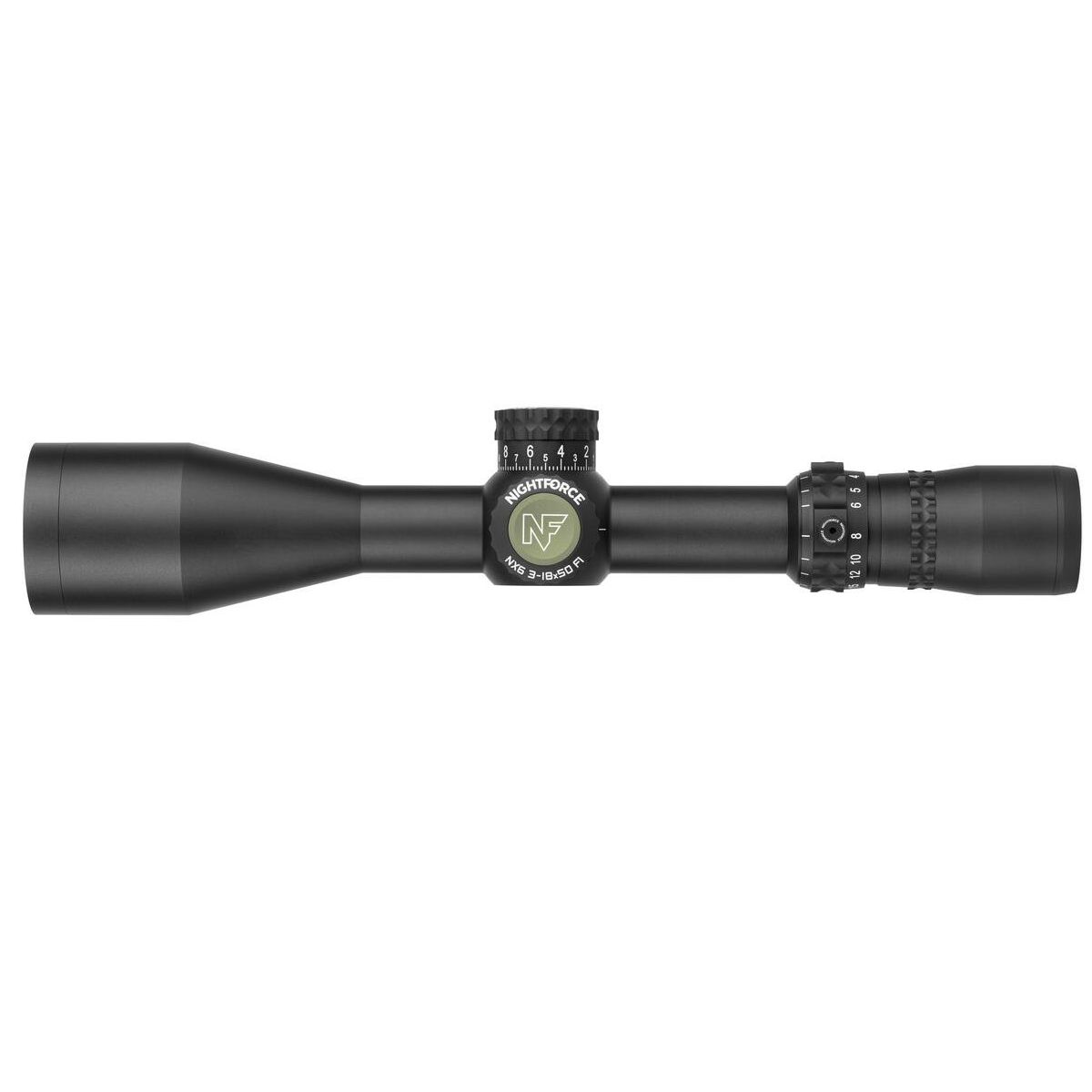 Nightforce NX6 3-18x50mm F1 FieldSet .1 Mrad DigIllum Mil-Xt Rifle Scope