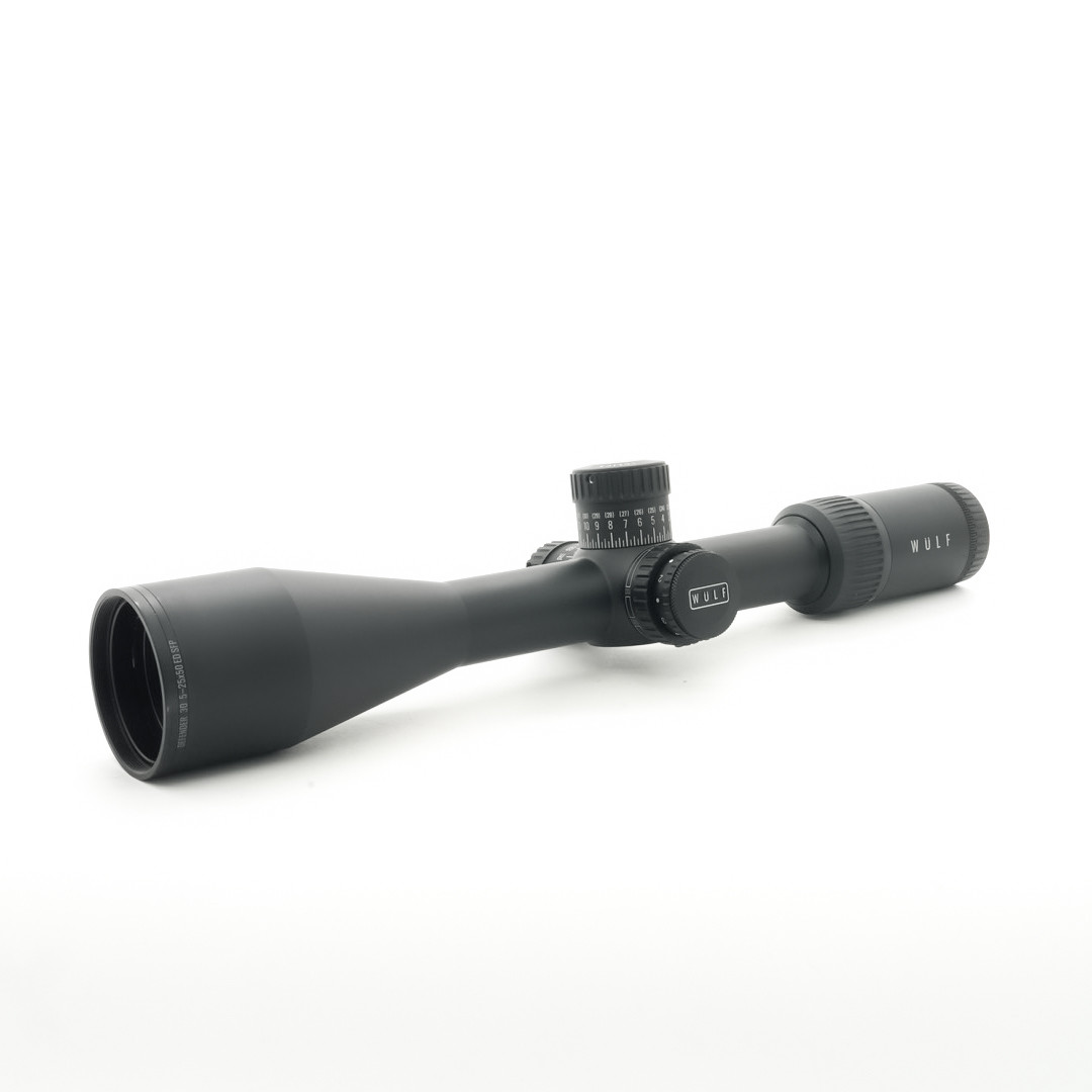 Open Box Return WULF Defender 30 5-25x50 ED SFP IR W-MOA 4 0.25 MOA 30mm Rifle Scope - OBR25006