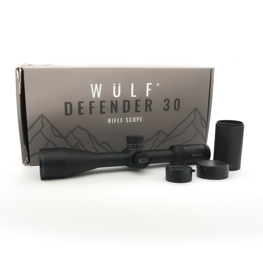 Open Box Return WULF Defender 30 5-25x50 ED SFP IR W-MOA 4 0.25 MOA 30mm Rifle Scope - OBR25006