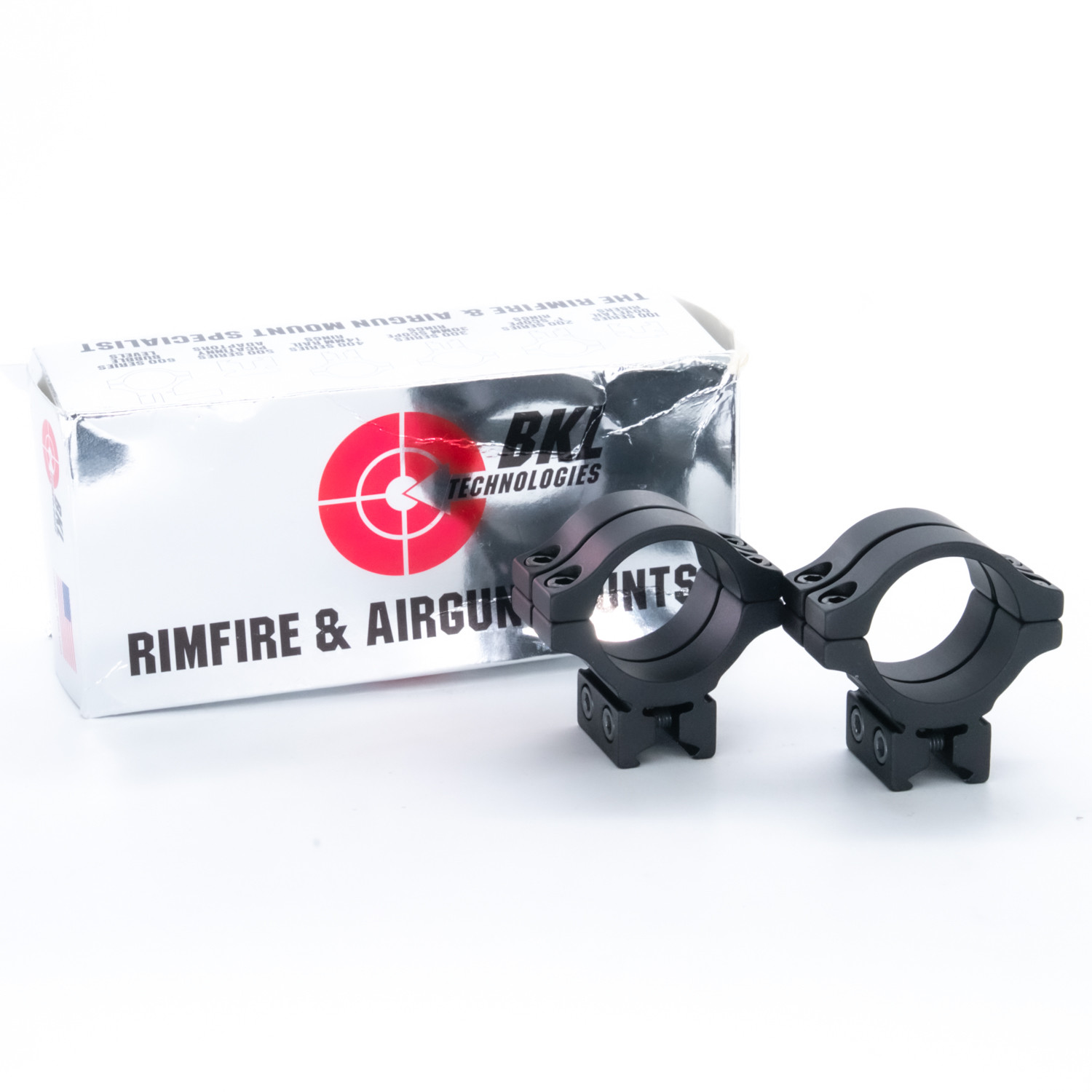 Open Box Return BKL-304 30mm 2 Piece Double Strap Low (17mm Height) 9-11mm  Dovetail Self Aligning Scope Rings - OBR25009