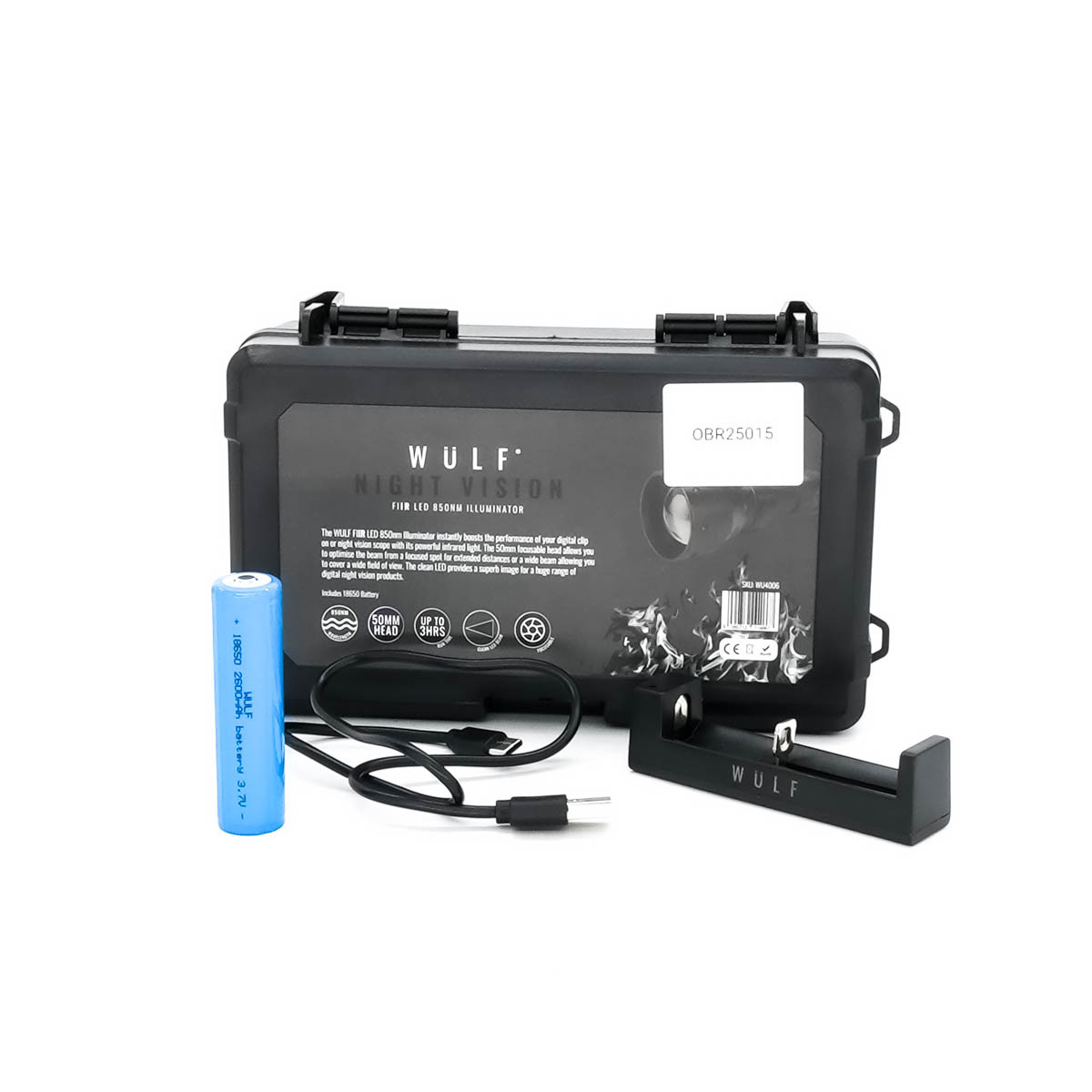 Open Box Return WULF FIIR LED 850NM IR 50mm Illuminator - OBR25015