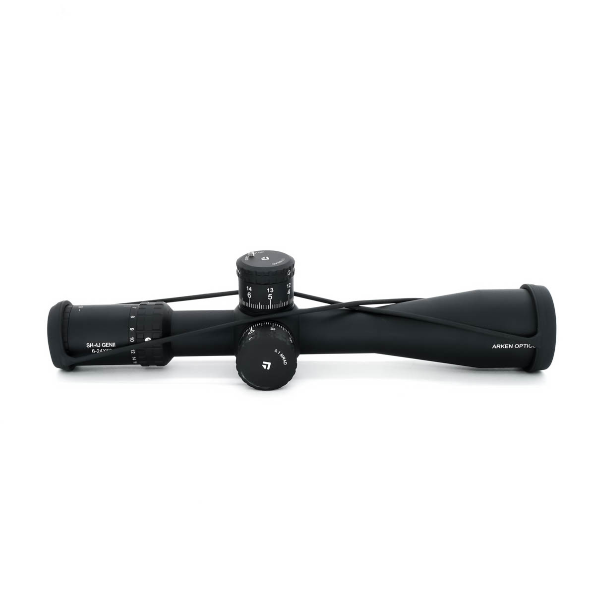 Open Box Return Arken Optics SH-4J 6-24x50 FFP Illuminated 34mm VPR Zero Stop Rifle Scope - MIL - OBR25018