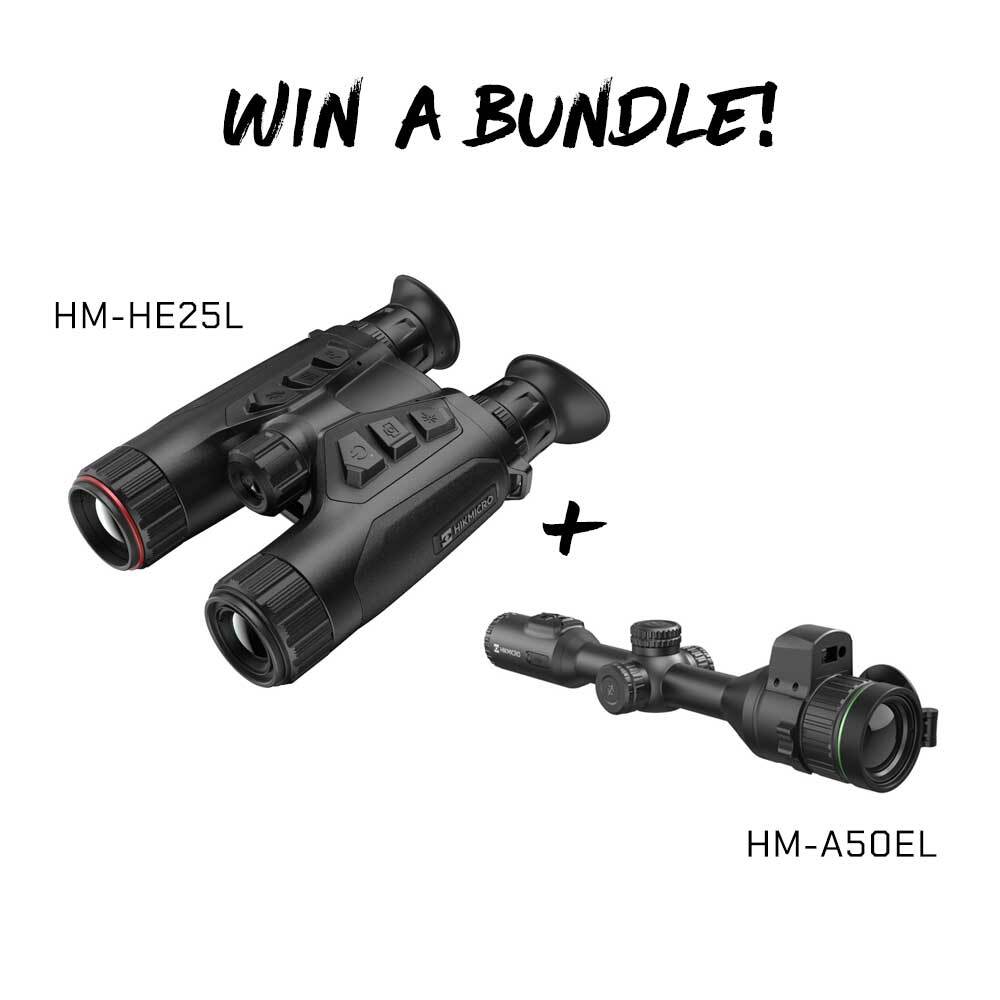 WIN A BUNDLE: HIKMICRO Habrok 4K HE25L 25mm Multi-Spectrum LRF Thermal Binoculars + HIKMICRO Alpex A50EL 4K UHD Sensor LRF Digital Day&Night Rifle Scope w/ Ballistics Calculator