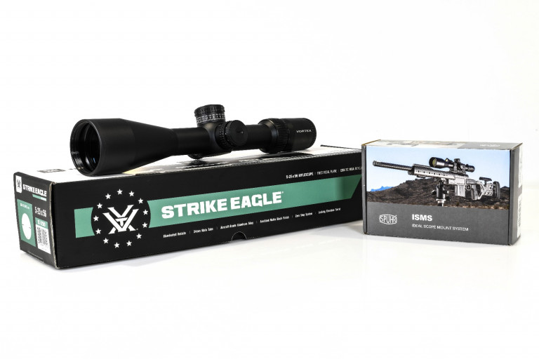OPTICS DRAWS - WIN A Vortex Strike Eagle 5-25x56 FFP EBR-7C MOA Scope + Spuhr SP Mounts (of your choice)!