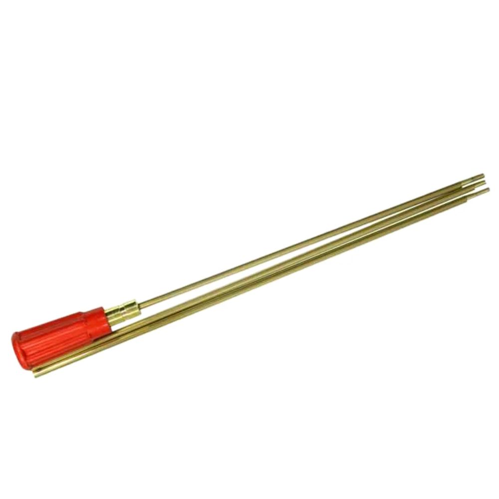 Parker Hale Three Piece Brass Rifle Cleaning Rods for .22 - Red