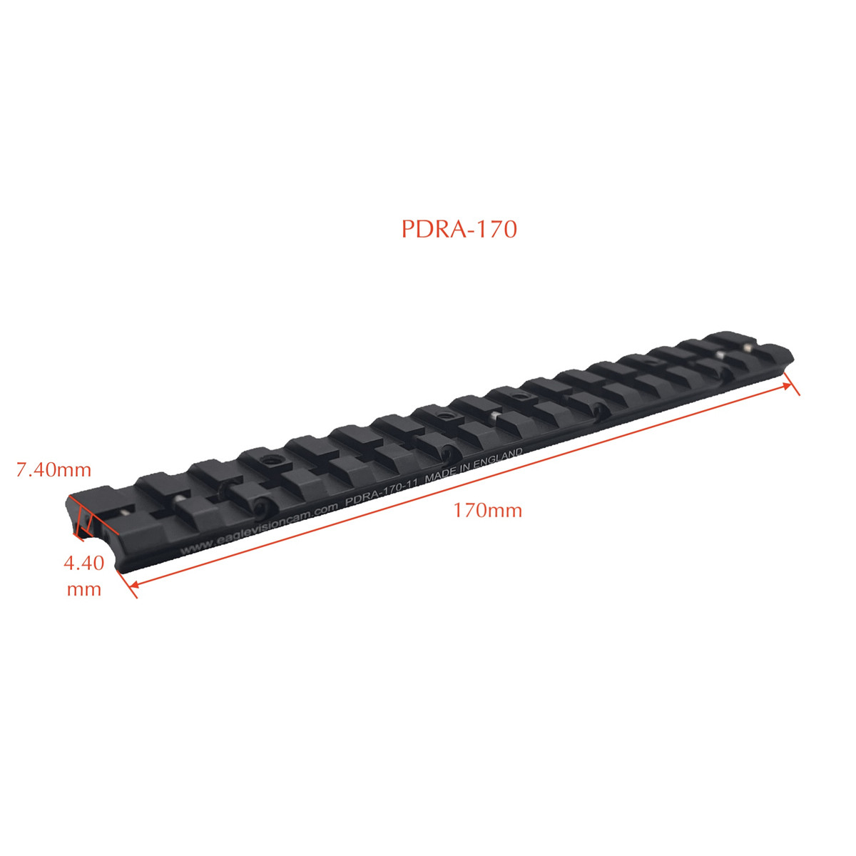 Eagle Vision 170mm 11mm Dovetail To Picatinny Rail Adapter