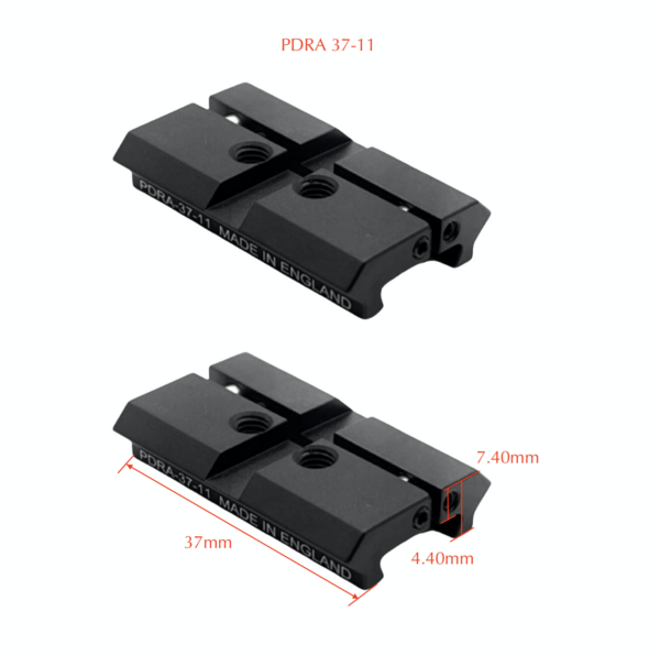 Eagle Vision PDRA 37mm 11mm Dovetail to Picatinny Adapters