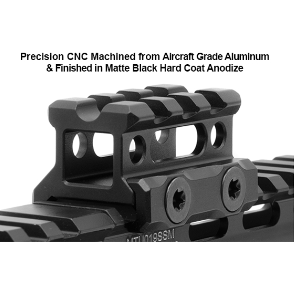 UTG Super Slim Picatinny Riser Mount, 0.75" Height, 3 Slots