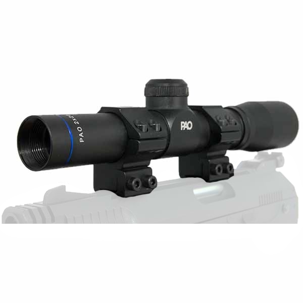 WIN A: PAO 2x20 Duplex Long Eye Relief Pistol Scope with 9/11 Dovetail Mounts