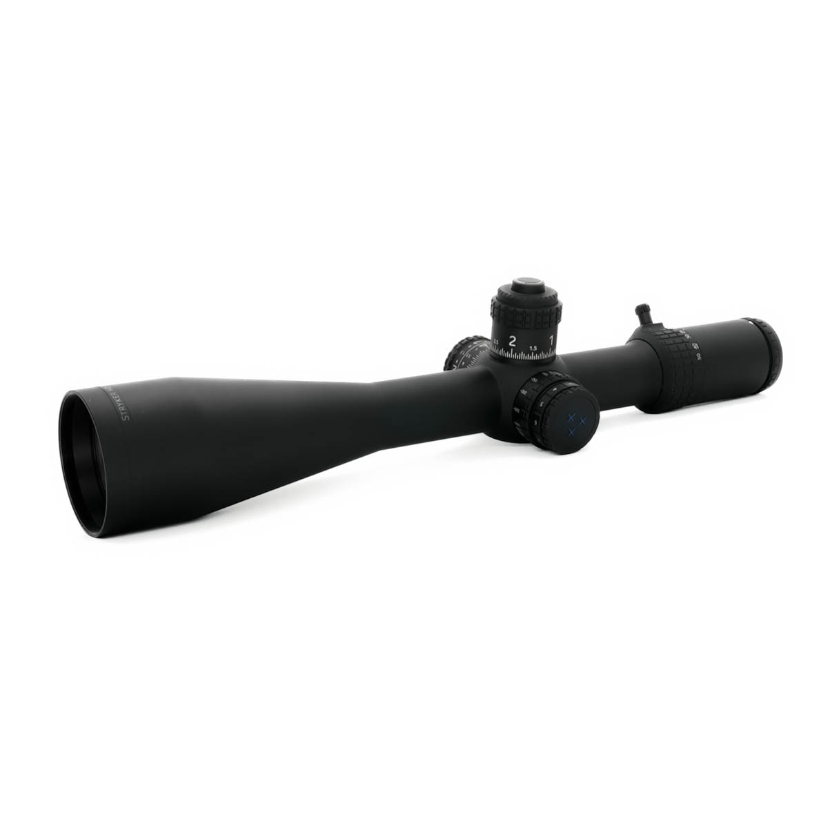 Preowned Delta STRYKER Target Ultra ED 5-50x56 HD SFP Illuminated DLS-1 0.05 MRAD Zero Stop Locking Turret Rifle Scope - PO1951