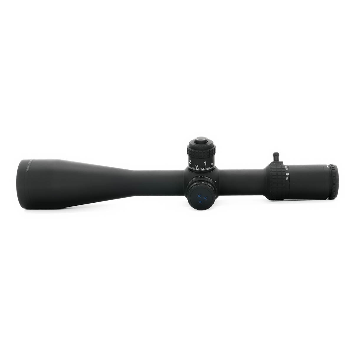 Preowned Delta STRYKER Target Ultra ED 5-50x56 HD SFP Illuminated DLS-1 0.05 MRAD Zero Stop Locking Turret Rifle Scope - PO1951