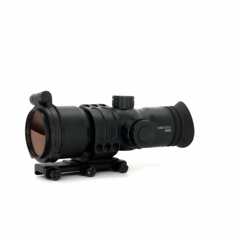 Pre-Owned Immersive Optics 14x50 Prismatic Scope MilDot with MOA Adjustable Extended Mounts - PO2124