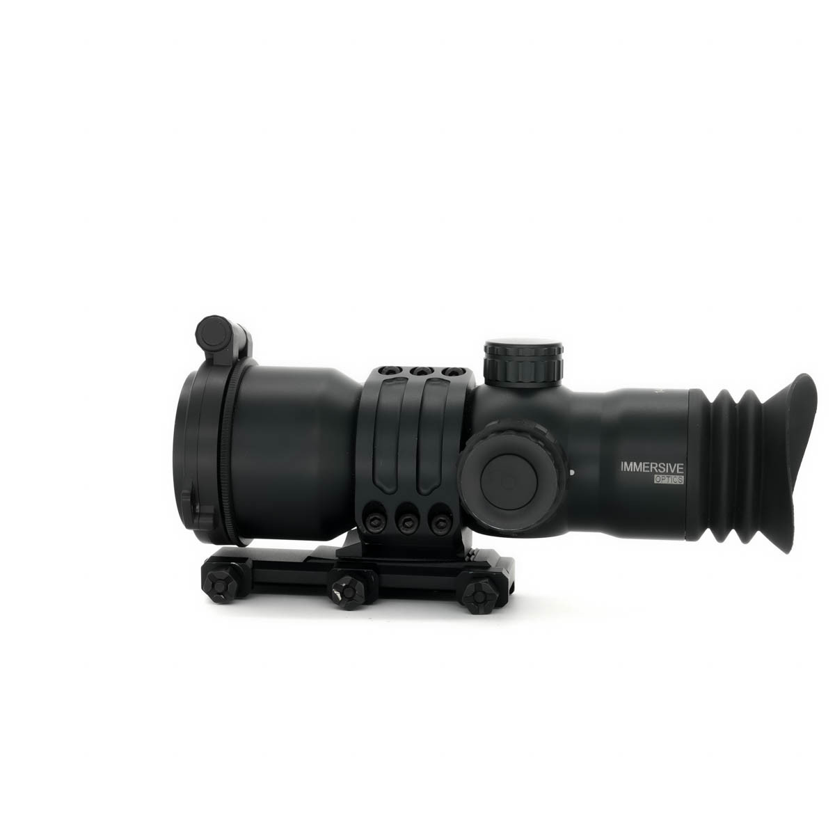 Pre-Owned Immersive Optics 14x50 Prismatic Scope MilDot with MOA Adjustable Extended Mounts - PO2124