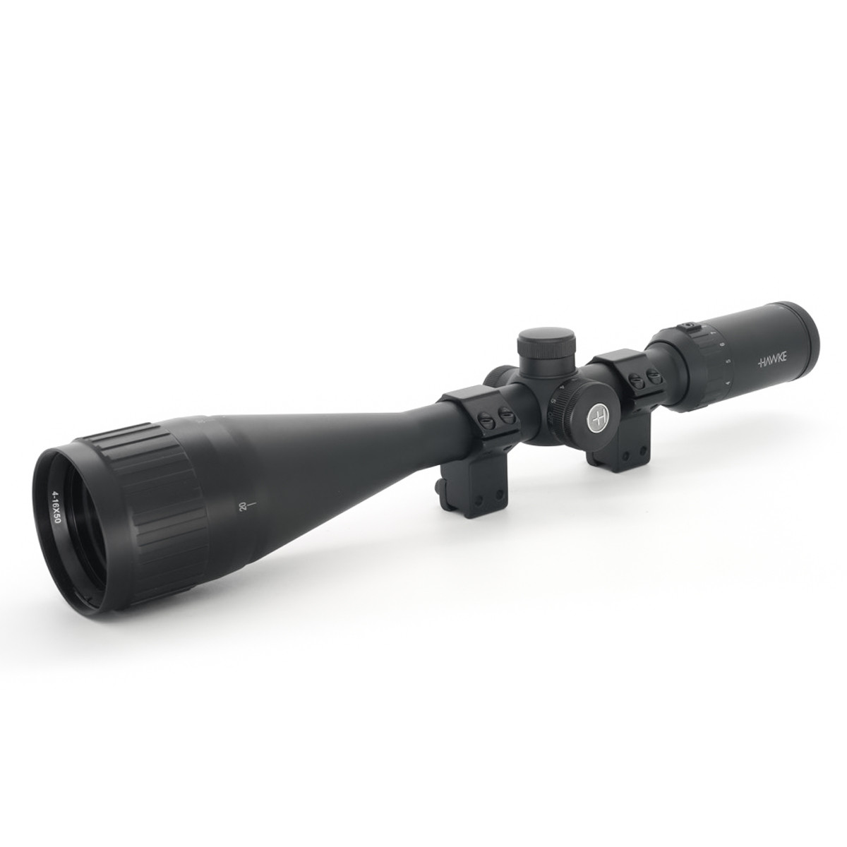 Pre-Owned Hawke Fast Mount IR 4-16x50 AO SFP Illuminated 1/4 MOA Mil Dot Rifle Scope - PO2367