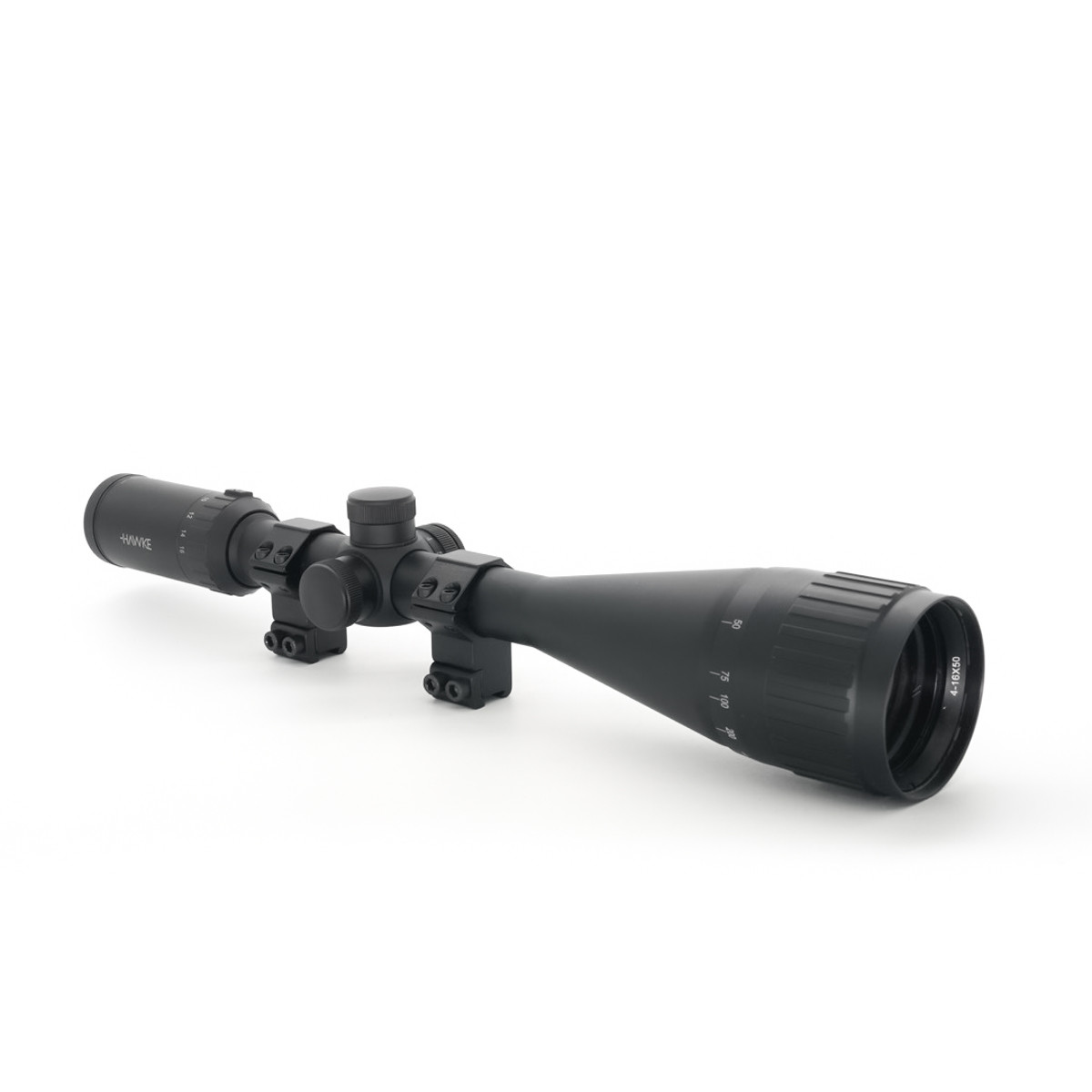 Pre-Owned Hawke Fast Mount IR 4-16x50 AO SFP Illuminated 1/4 MOA Mil Dot Rifle Scope - PO2367