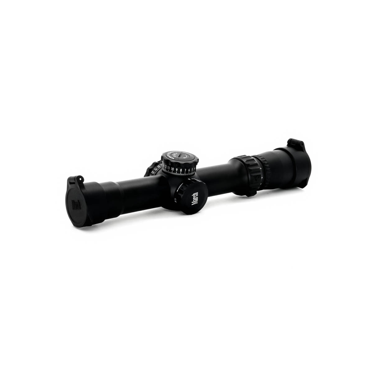Pre-Owned March 1x-10×24 Tactical 1/4 MOA Turrets MTR-3 (Non-Illuminated) Reticle Rifle Scope - PO2482