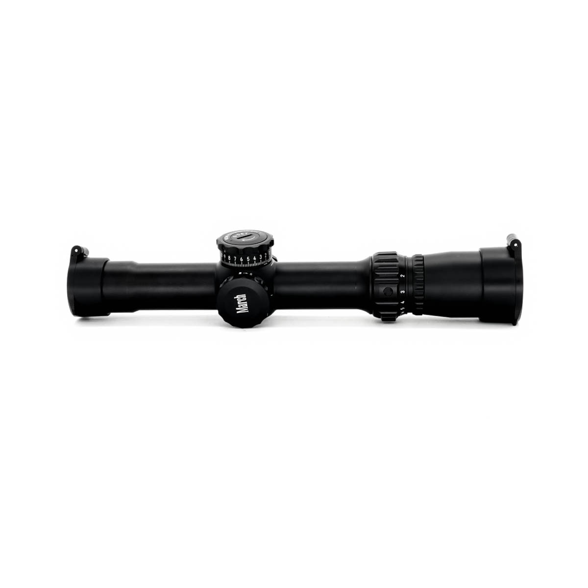 Pre-Owned March 1x-10×24 Tactical 1/4 MOA Turrets MTR-3 (Non-Illuminated) Reticle Rifle Scope - PO2482