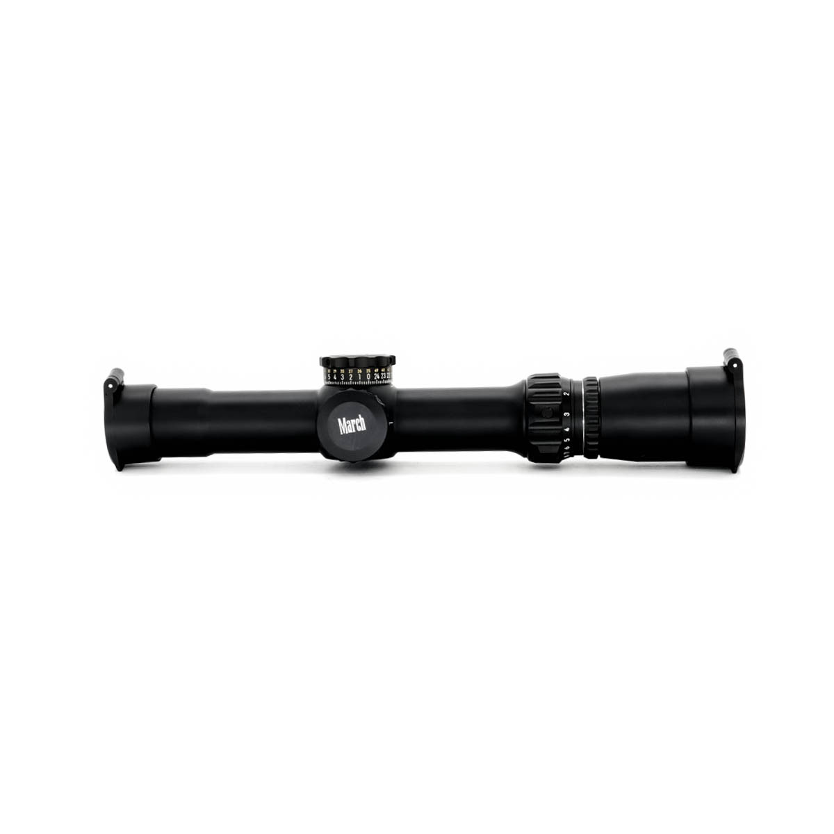 Pre-Owned March 1x-10×24 Tactical 1/4 MOA Turrets MTR-3 (Non-Illuminated) Reticle Rifle Scope - PO2483