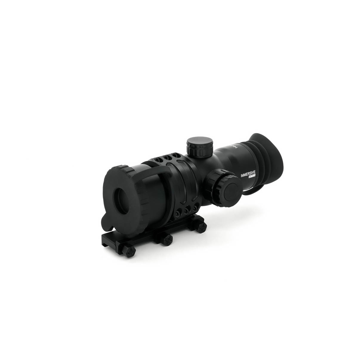 Pre-Owned Immersive Optics 14x50 Prismatic Scope MilDot with MOA Adjustable Extended Mounts - PO2565