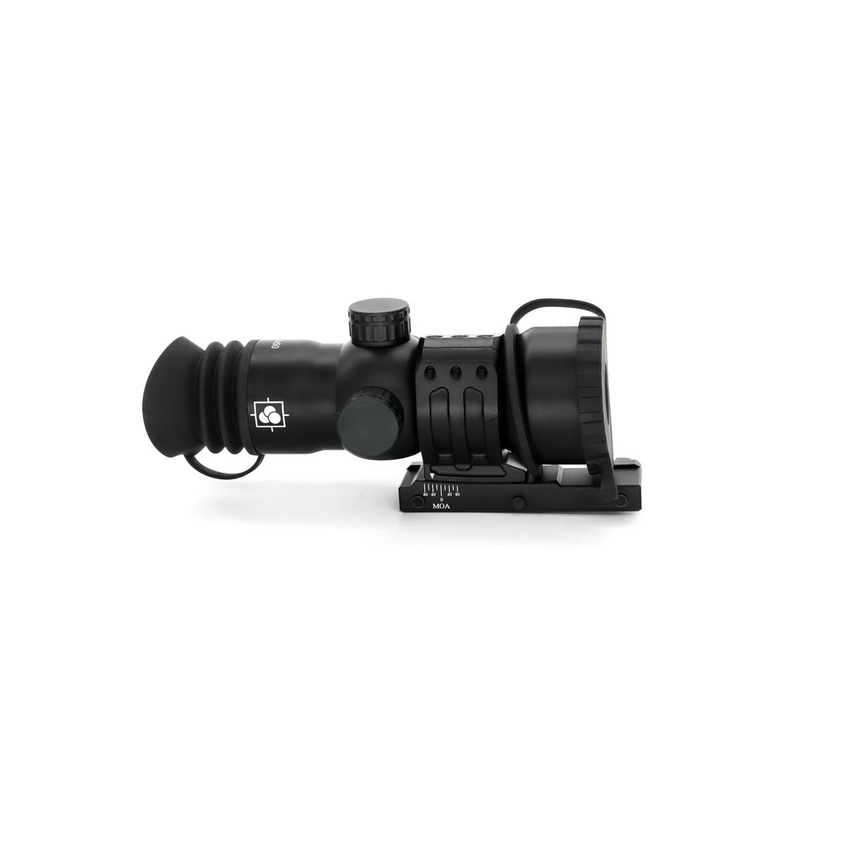 Pre-Owned Immersive Optics 14x50 Prismatic Scope MilDot with MOA Adjustable Extended Mounts - PO2565