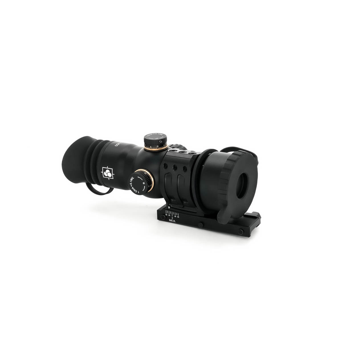 Pre-Owned Immersive Optics 14x50 Prismatic Scope MilDot with MOA Adjustable Extended Mounts - PO2565