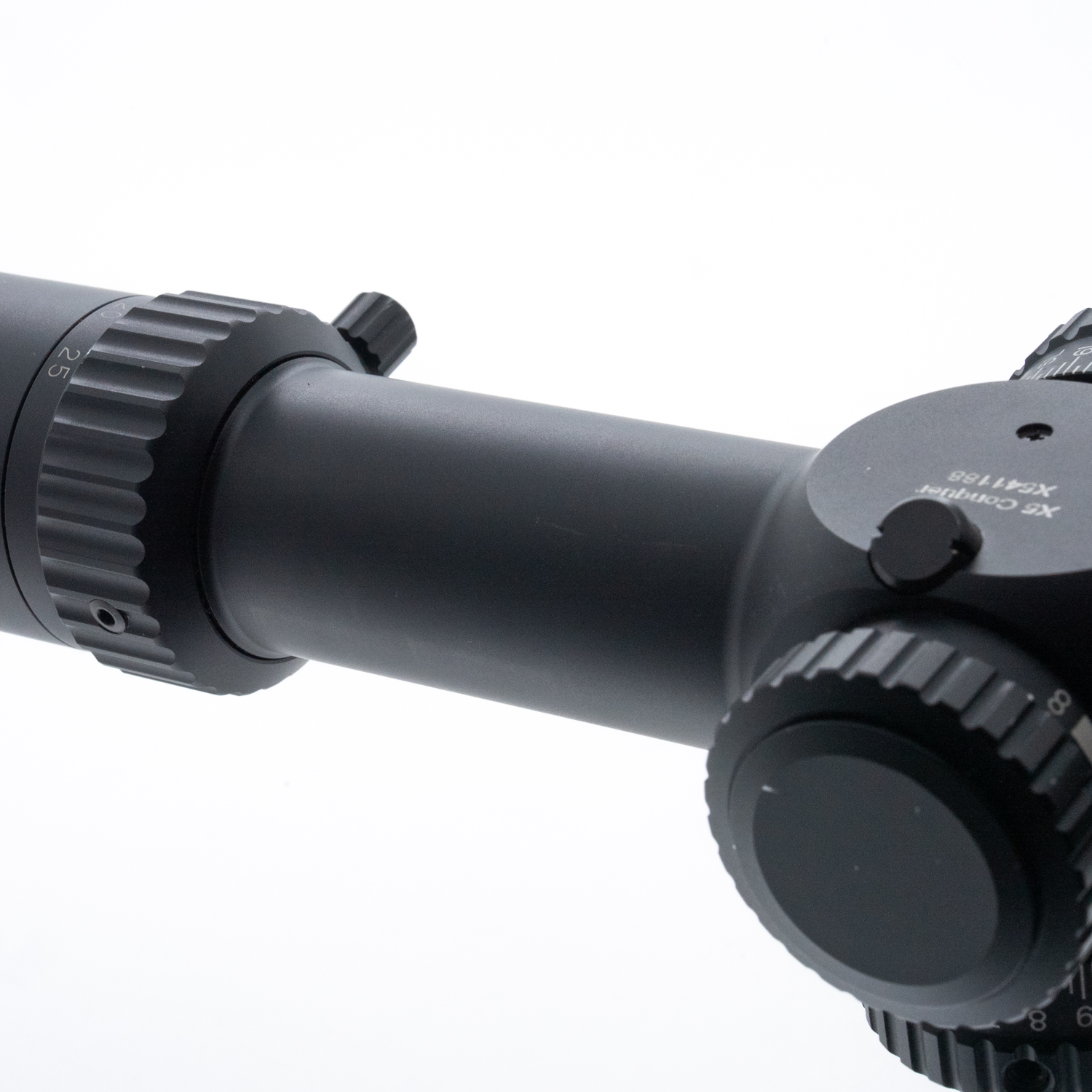 Pre-Owned Riton Conquer X5 5-25x50 HD FFP Non Illuminated BAF-MOA 1/4 MOA Zero Stop 34mm Rifle Scope - PO2577