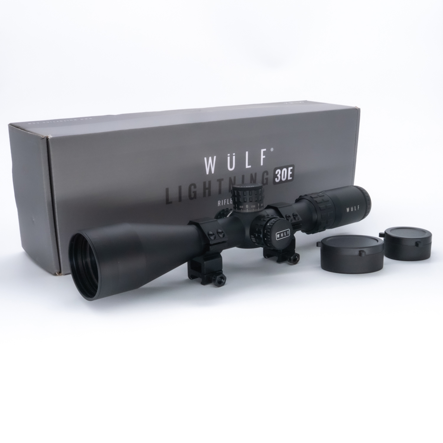 Pre-Owned WULF Optics Lightning 30E 4-16x50 SFP IR W-MIL2 0.1MRAD 30mm Rifle Scope - PO2578