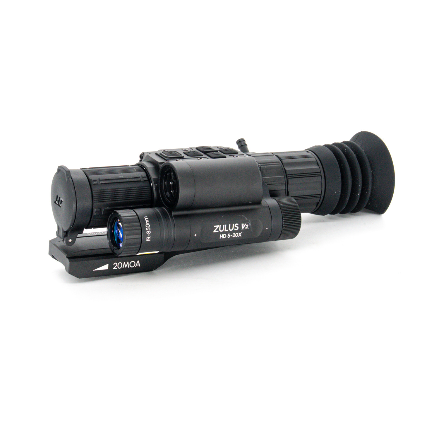 Pre-Owned DNT Optics ZULUS HD ZHD520R V2 5-20X Digital Night Vision Scope With LRF And Ballistic Calculator - PO2579