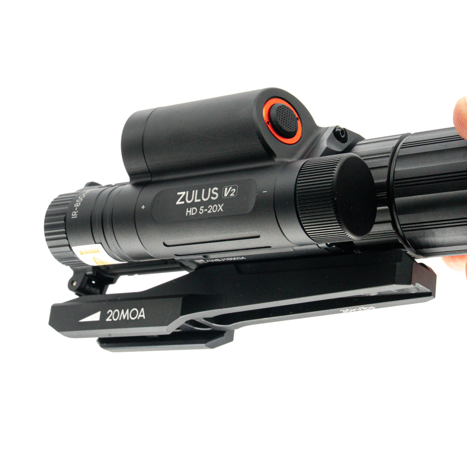 Pre-Owned DNT Optics ZULUS HD ZHD520R V2 5-20X Digital Night Vision Scope With LRF And Ballistic Calculator - PO2579
