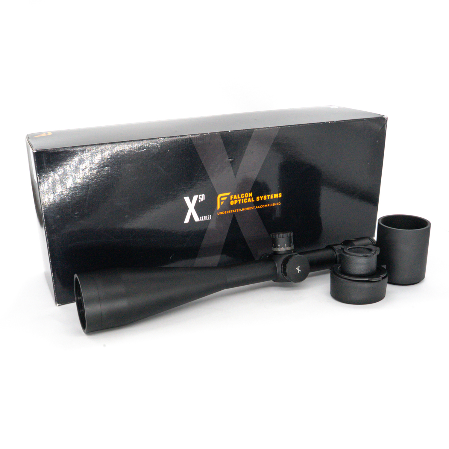 Pre-Owned Falcon X50 10-50x60 Long Range SFP Non IR 1/8 MOA Rifle Scope - PO2599