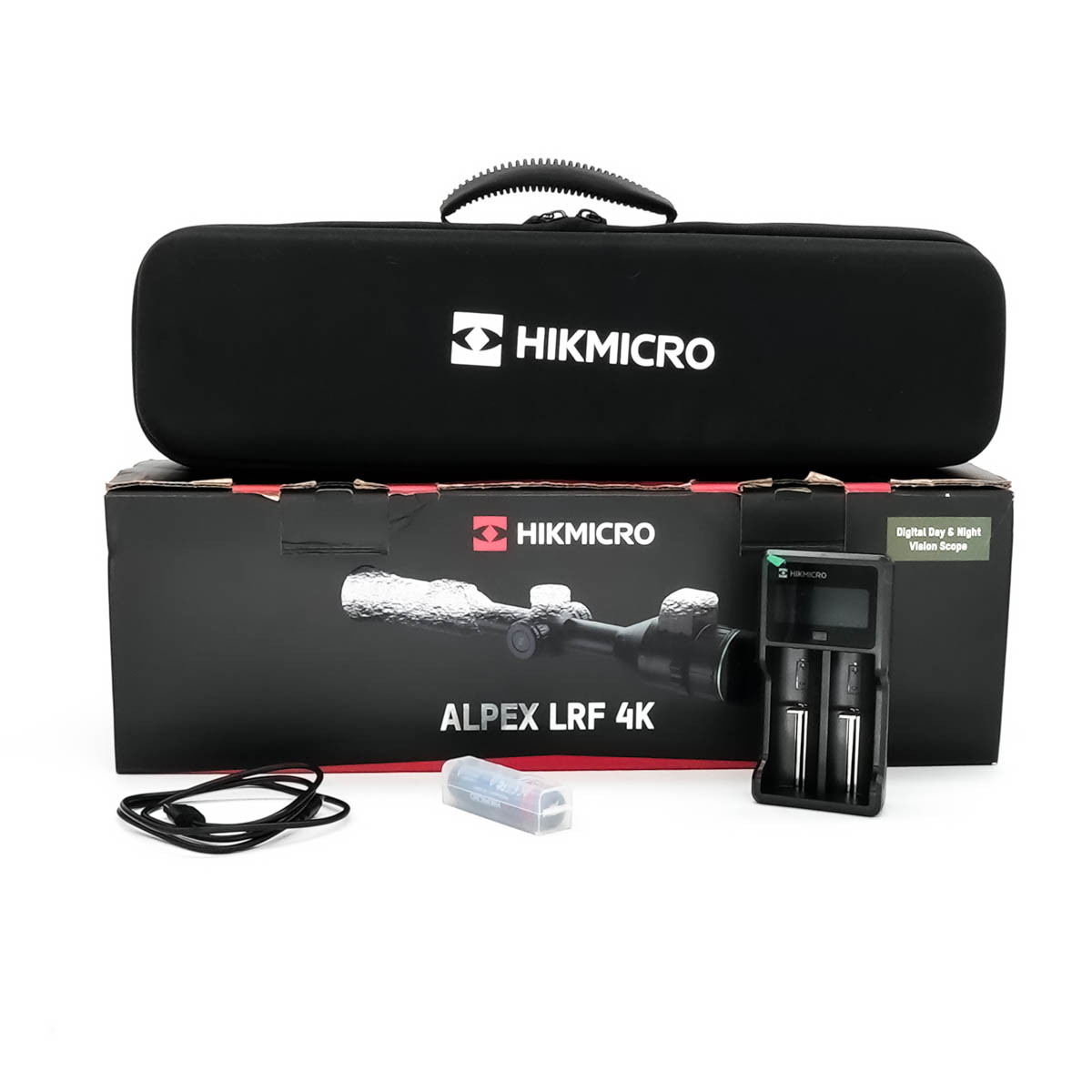 Pre-Owned HIKMICRO Alpex A50EL 4K UHD Sensor LRF Digital Day & Night Rifle Scope with Ballistics Calculator - PO2644