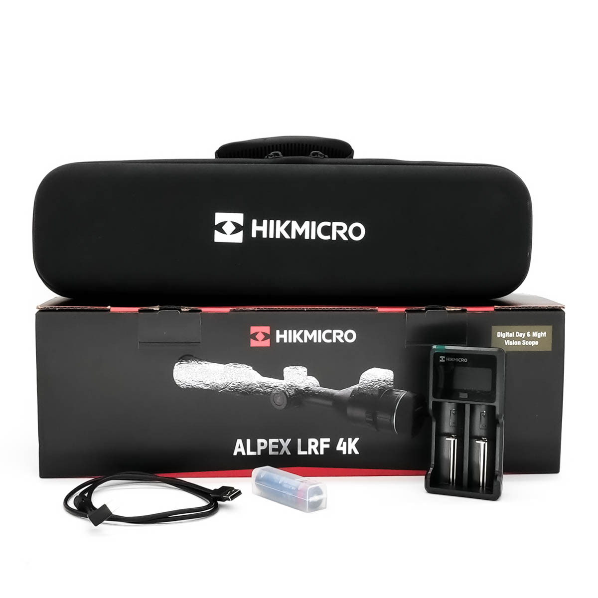 Pre-Owned HIKMICRO Alpex A50EL 4K UHD Sensor LRF Digital Day & Night Rifle Scope with Ballistics Calculator - PO2670