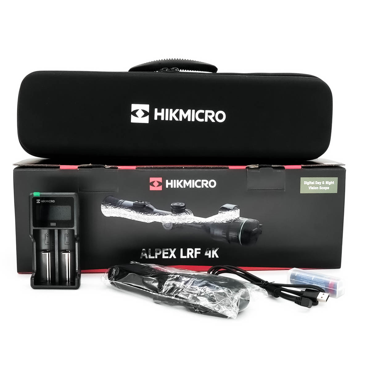 Pre-Owned HIKMICRO Alpex A50EL 4K UHD Sensor LRF Digital Day & Night Rifle Scope with Ballistics Calculator - PO2693