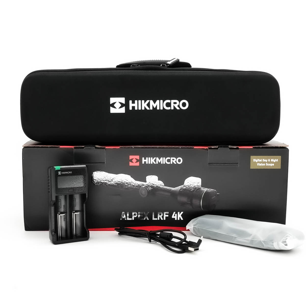 Pre-Owned HIKMICRO Alpex A50EL 4K UHD Sensor LRF Digital Day & Night Rifle Scope with Ballistics Calculator - PO2694