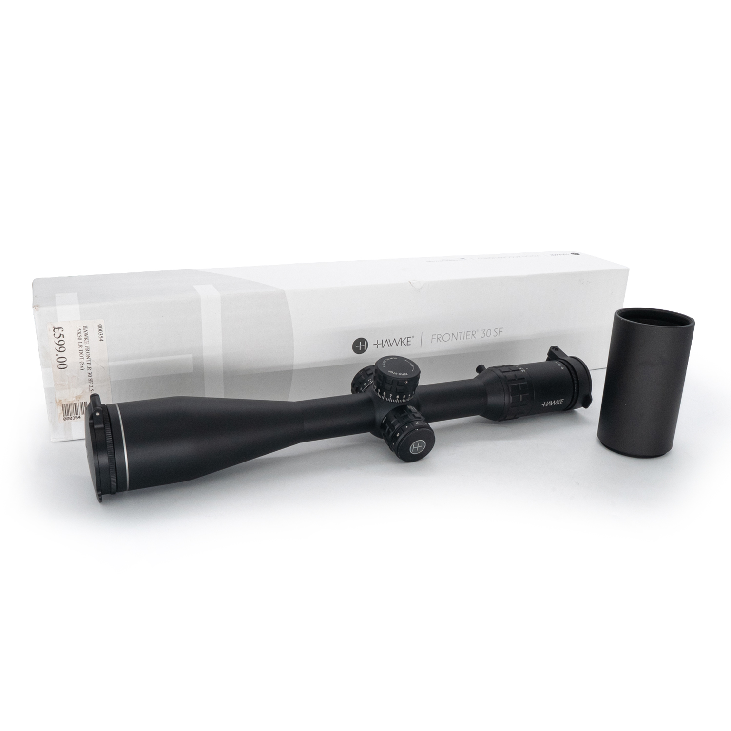 Pre-Owned Hawke Frontier 30 SF 2.5-15x50 IR SFP LR DOT Zero Lock Rifle Scope - PO2734