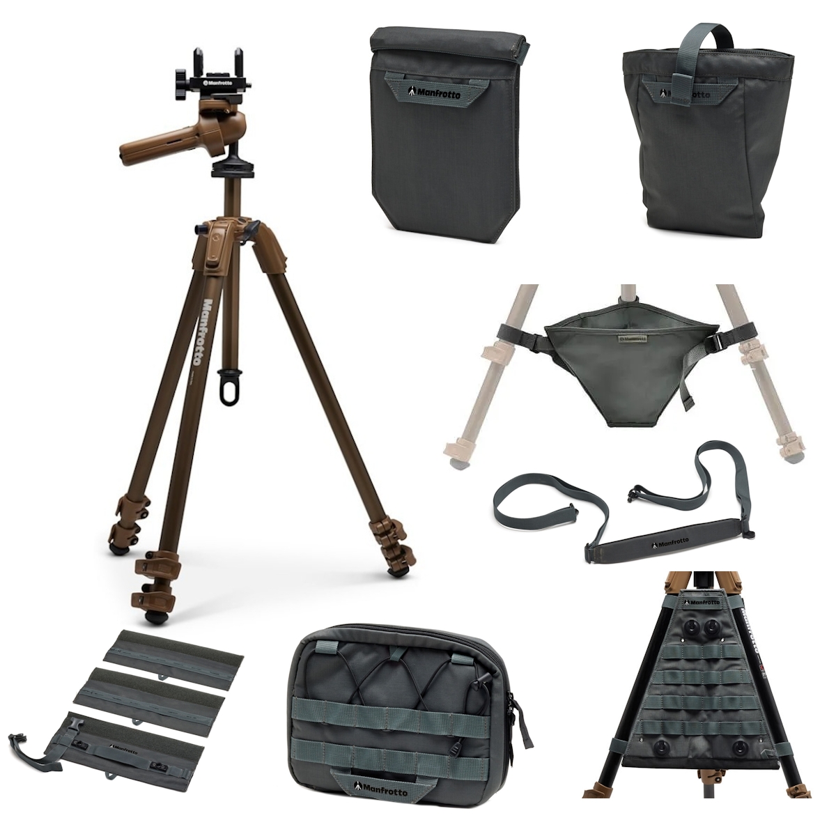 Manfrotto ALPHA S.H.O.T. Aluminium Grip Kit and Accessories