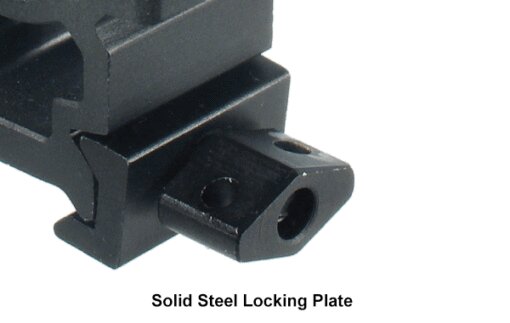 UTG Max Strength 22mm Wide 2 Piece 1" High Picatinny Rings