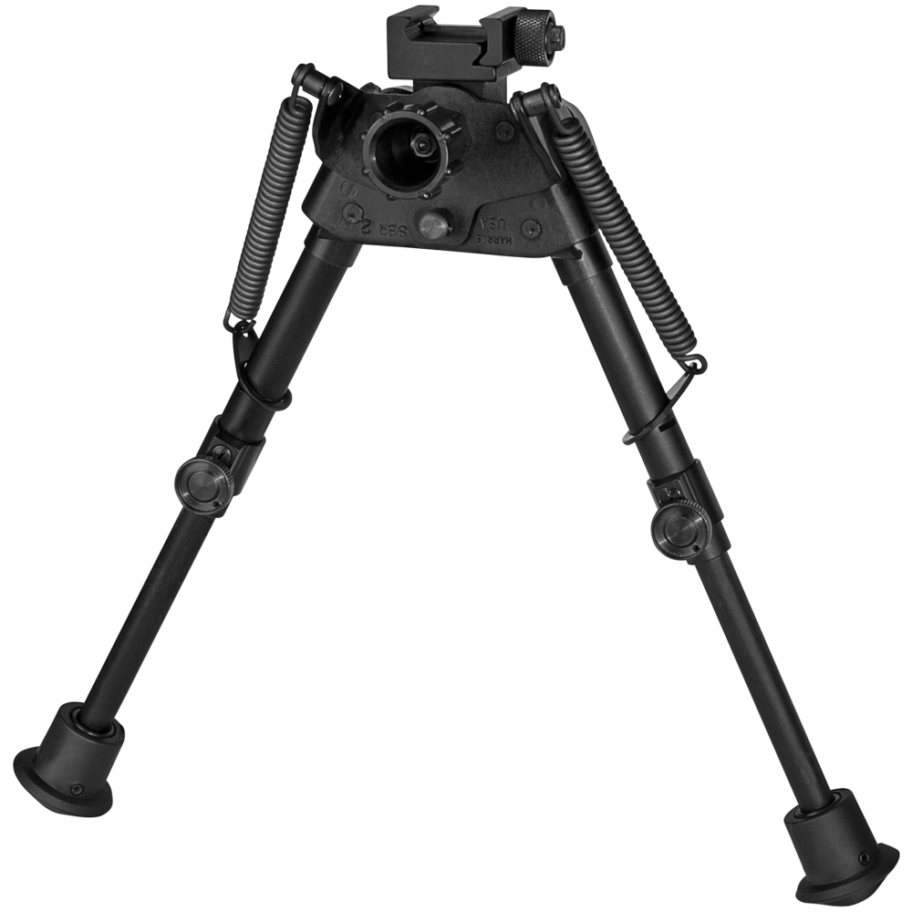 Harris S-BR2P 6-9" Picatinny Rail Swivel Quick Deploy Legs Bipod