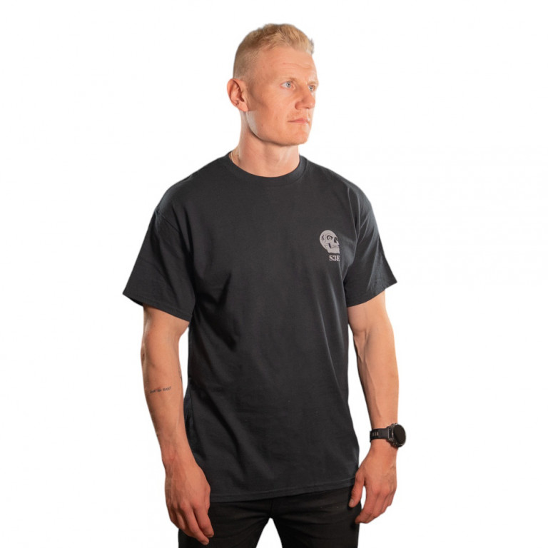 Smoking Third Eye Logo T-Shirt - Black / Grey