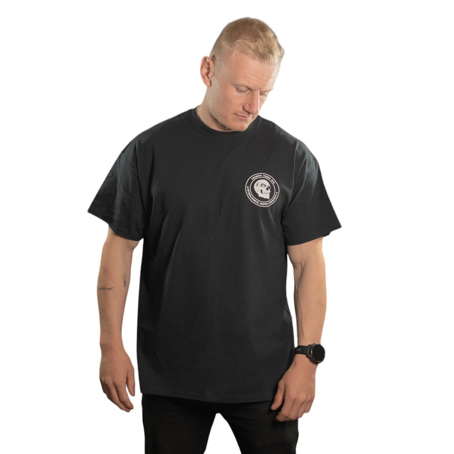 Smoking Third Eye International Sniper Community T-Shirt - Black / White