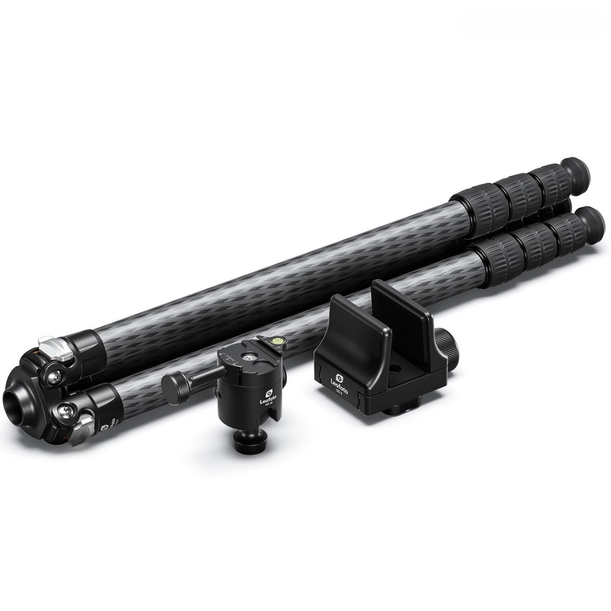 Leofoto SA Series TALL SA-324CL 10 Layer Carbon Tripod with MK-40 40mm Ballhead w/ 3 way Locking and GS-3 Weapon Clamp Heavy Duty Support System -  Max load ; 15kg, Min 240mm to Max 1850mm