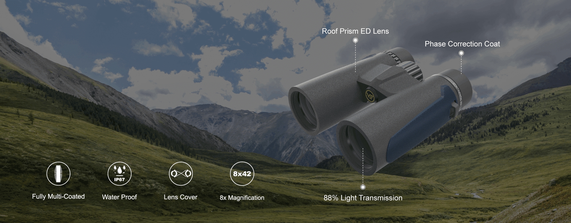 Vector Optics Continental 8x42 ED Binoculars
