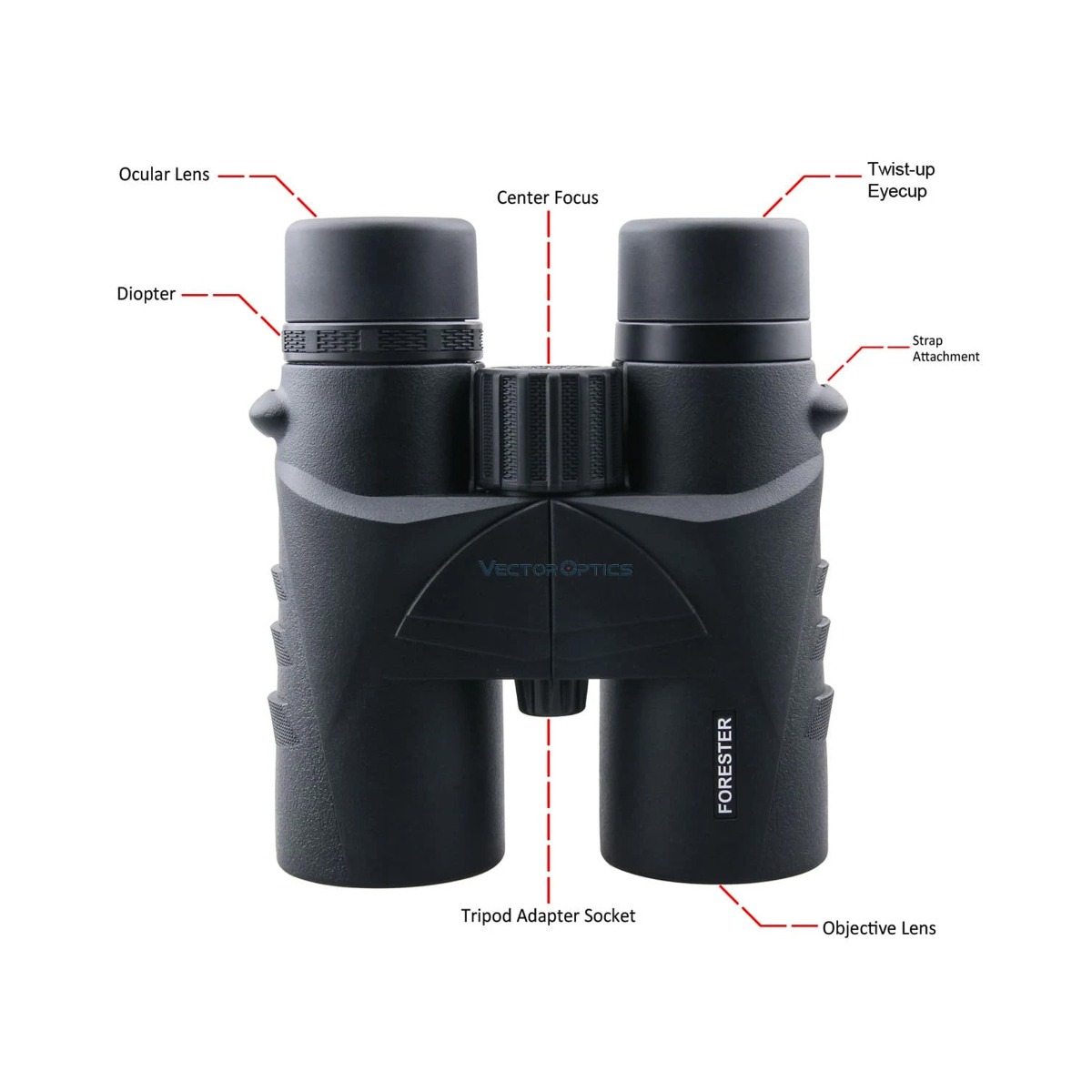 Vector Optics Forester 10x42 Range Finder Binocular