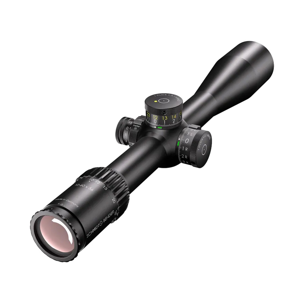 Schmidt & Bender Competition 10-60x56 LPI Illuminated FFP M1FL MT II MTC LT / DT II+ ZC LT 0.5cm CCW Rifle Scope
