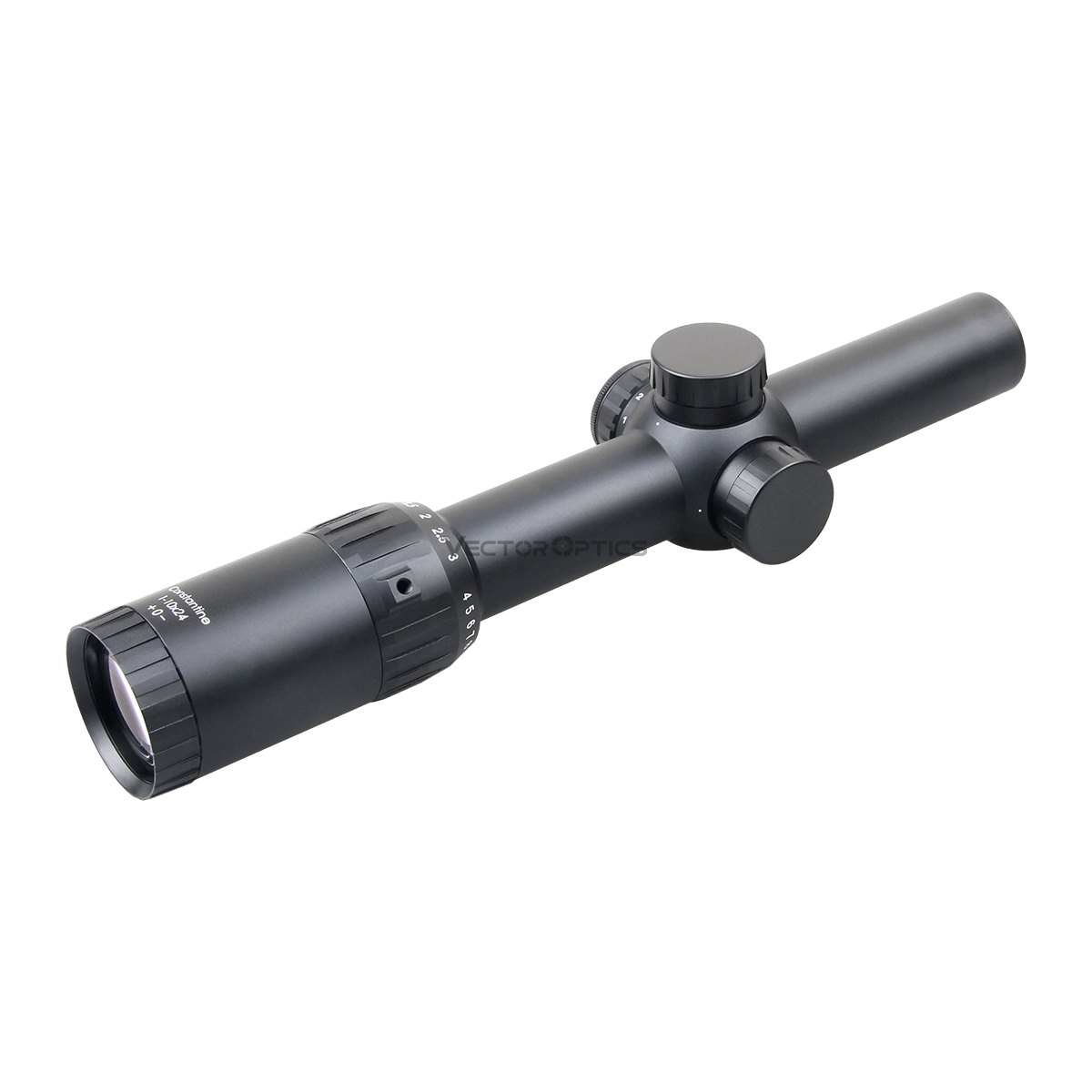 Vector Optics Constantine 1-10x24 SFP Illuminated Fiber Dot 30mm Rifle Scope with Free Picatinny Rings