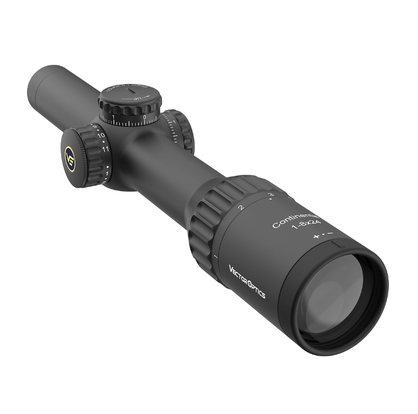 Vector Optics Continental x8 1-8x24 SFP ED VET-BTR 0.1MRAD 30mm Tactical Rifle Scope w/ Free Weaver Rings