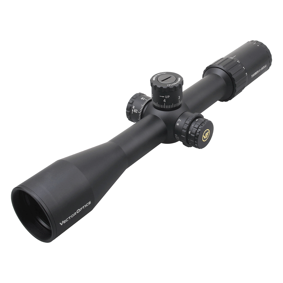 Vector Optics Taurus 4-16x44 SFP Illuminated MPX1 1/10 MIL Zero-Stop 30mm Rifle Scope with Free Picatinny Rings