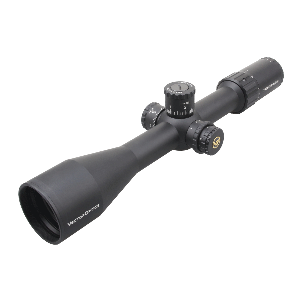 Vector Optics Taurus 6-24x50 SFP HD MPX1 1/10 MIL 30mm Rifle Scope with Free Picatinny Rings