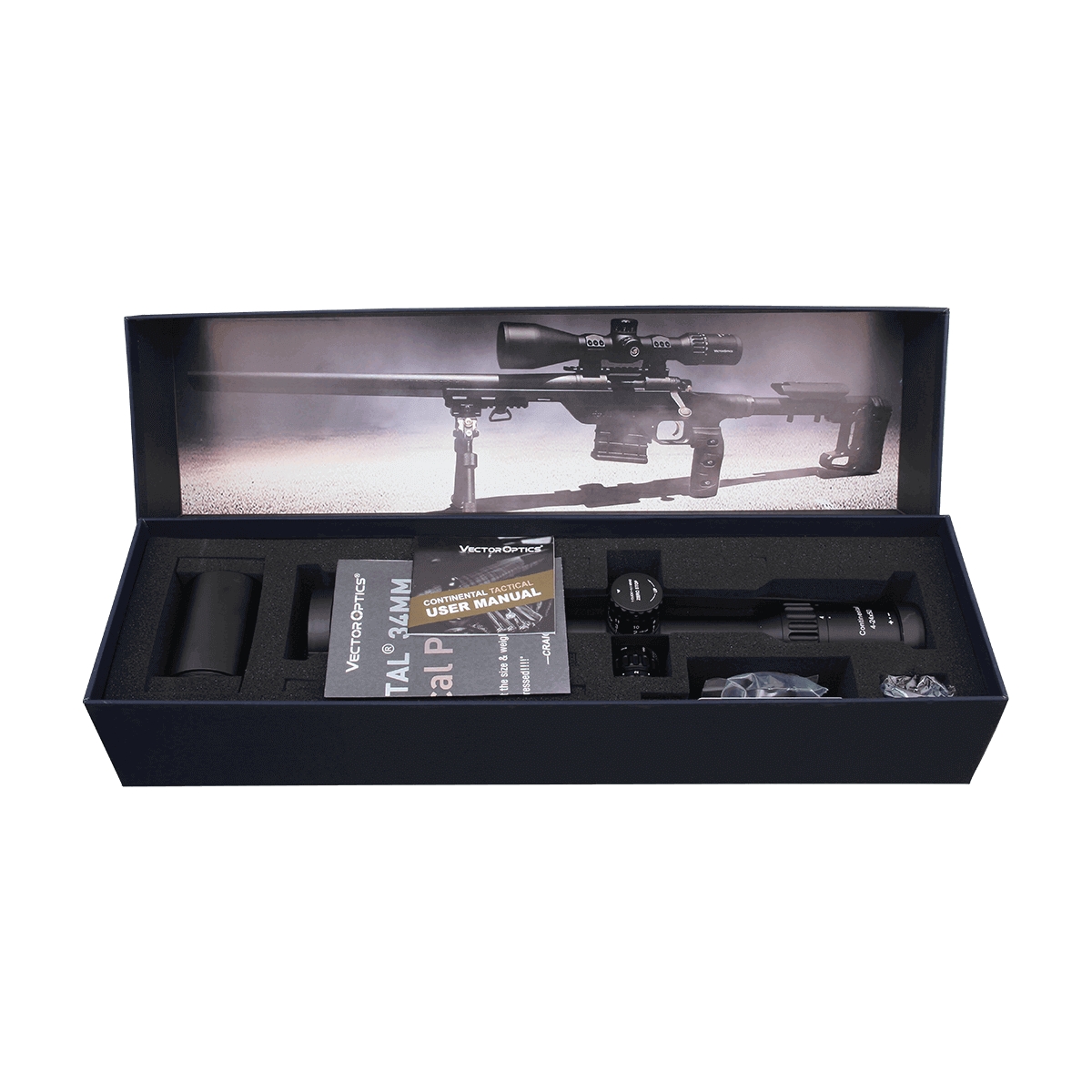 Vector Optics Continental 4-24x50 ARI SFP Illuminated VCT-20A 0.1 MRAD Zero Stop Rifle Scope