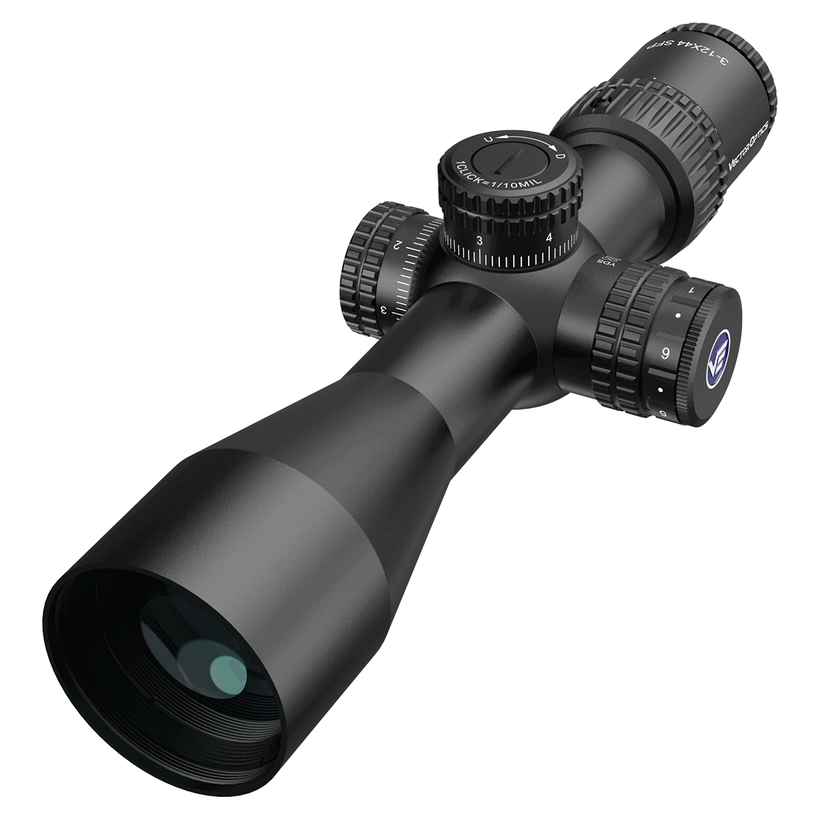 WIN A: Vector Optics Veyron 3-12x44 SFP IR MPR-V10 0.1 MRAD Locking Turrets Side Focus Super Compact 30mm Rifle Scope